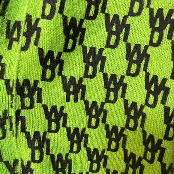 We11done Logo Printed Green Cardigan - Picture 5 of 7